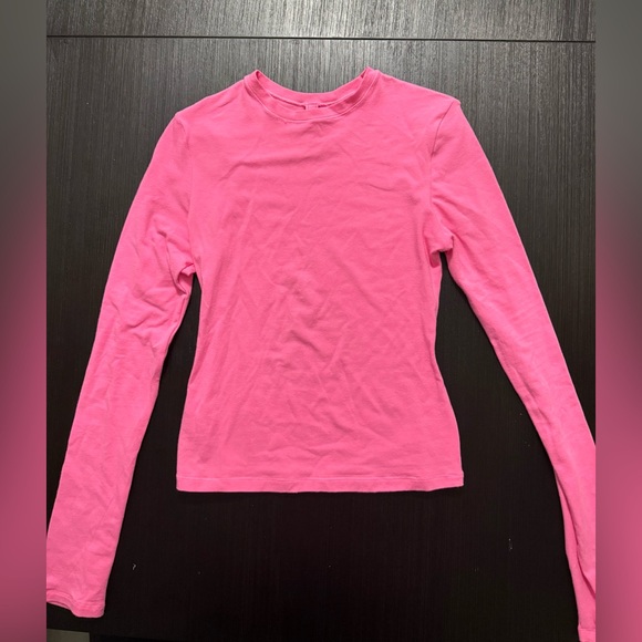 Nike Tops - Skims Pink Cotton Jersey Long Sleeve T-Shirt